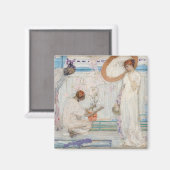 James Whistler - White Symphony, Three Girls Magneet (Voorkant / Achterkant)
