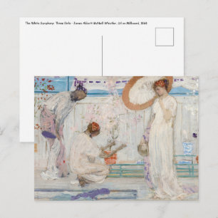 James Whistler - Witte Symfonie, Drie Meisjes Briefkaart