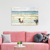 James Wilson Morrice - Beach Scene, Tangier Canvas Afdruk (Insitu (Woonkamer))