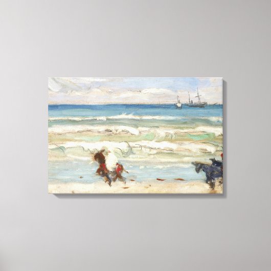 James Wilson Morrice - Beach Scene, Tangier Canvas Afdruk (Voorkant)