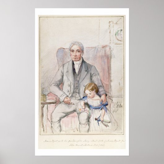 James Wyatt met zijn grootdochter Mary, Oldest Chi Poster (Voorkant)
