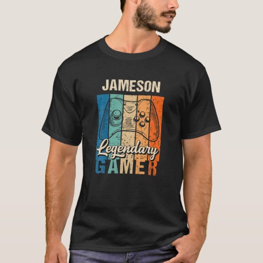 Jameson Name Gift - Specialized Legendary Gamer T-shirt (Voorkant)