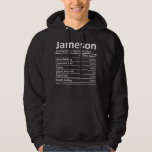 JAMESON Nutrition Funny Birthday Persoonlijke naam Hoodie<br><div class="desc">JAMESON Nutrition Funny Birthday Persoonlijke naam Gift Idea</div>