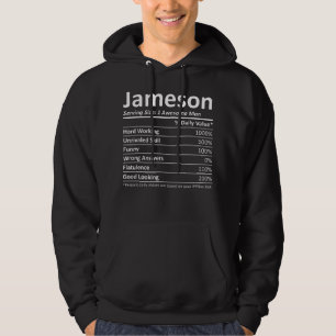JAMESON Nutrition Funny Birthday Persoonlijke naam Hoodie