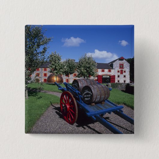 Jamesons Whisky Erfgoedcentrum, Midleton, Vierkante Button 5,1 Cm (Voorkant)