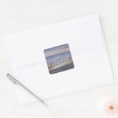 James's Flamingo, Phoenicoparrus jamesi Vierkante Sticker (Envelop)
