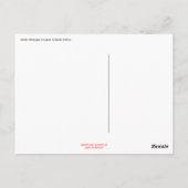 James's Flamingos Briefkaart (Achterkant)