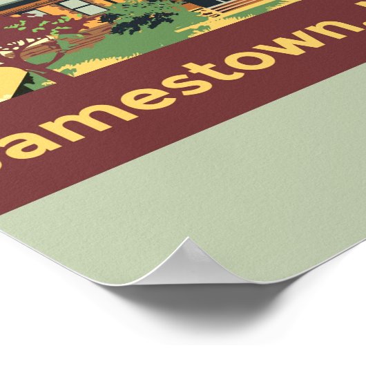 Jamestown Architecture Poster (11 x 14) (Hoek)