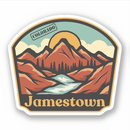 Jamestown, Colorado Sticker (Voorkant)