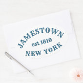 Jamestown, New York Ovale Sticker (Envelop)