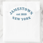 Jamestown, New York Ovale Sticker (Tas)