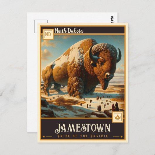 Jamestown, Noord-Dakota |  Briefkaart (Voorkant / Achterkant)