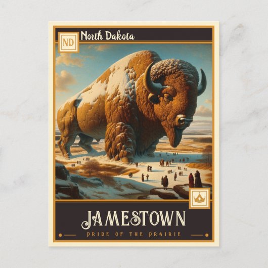 Jamestown, Noord-Dakota | Briefkaart (Voorkant)