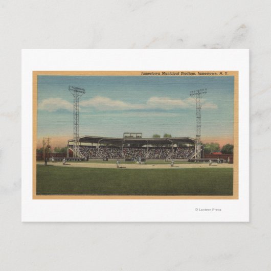 Jamestown, NY - Municipal Baseball Stadium Briefkaart (Voorkant)