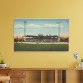 Jamestown, NY - Municipal Baseball Stadium Canvas Afdruk (Insitu (Woonkamer))