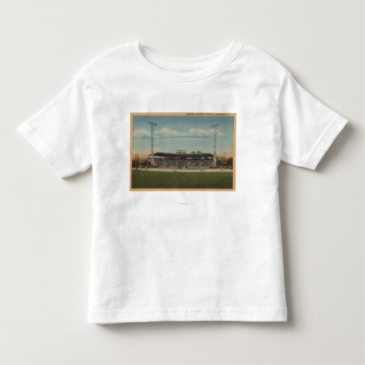 Jamestown, NY - Municipal Baseball Stadium Kinder Shirts (Voorkant)