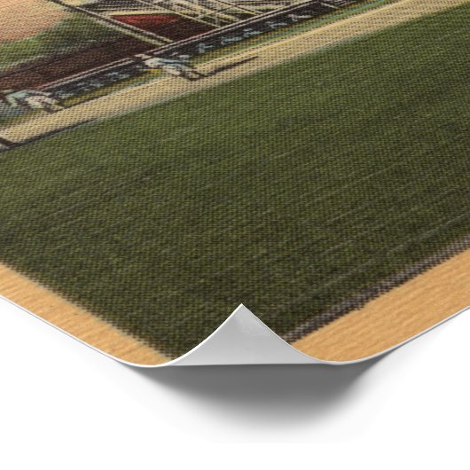 Jamestown, NY - Municipal Baseball Stadium Poster (Hoek)