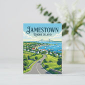 Jamestown Rhode Island Briefkaart (Staand voorkant)
