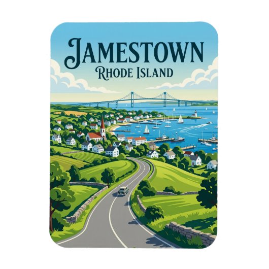 Jamestown (Rhode Island) Magneet (Verticaal)