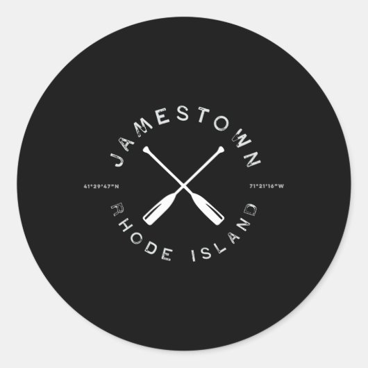 Jamestown Rhode Island Ri Ronde Sticker (Voorkant)