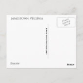 Jamestown Ruins Briefkaart (Achterkant)