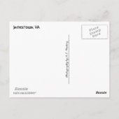 Jamestown (Virginia) Briefkaart (Achterkant)