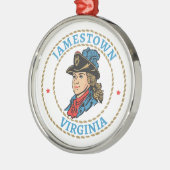 Jamestown Virginia Colonial Metalen Ornament (Links)