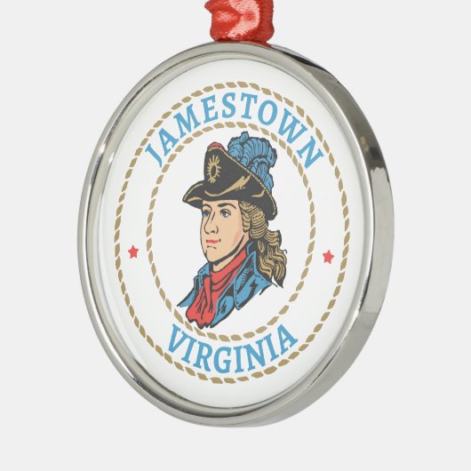Jamestown Virginia Colonial Metalen Ornament (Links)