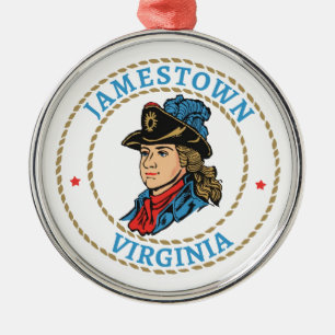Jamestown Virginia Colonial Metalen Ornament