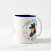 Jamestown Virginia Colonial Tweekleurige Koffiemok (Voorkant rechts)