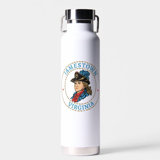 Jamestown Virginia Colonial Waterfles (Voorkant)