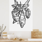 Jamezon mech poster (Keuken)