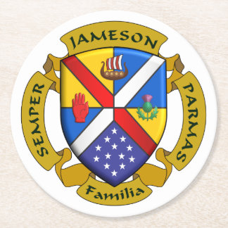 JamFam Coster Ronde Kartonnen Onderzetter