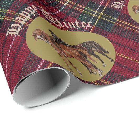 jamie and poppy green plaid cadeaupapier (Rol Hoek)