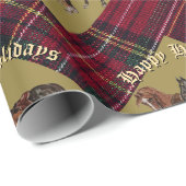 jamie and poppy green plaid cadeaupapier (Rol Hoek)