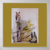 Jamie Baby racehorse mare tegen Penelope Poster (Voorkant)