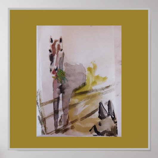 Jamie Baby racehorse mare tegen Penelope Poster (Voorkant)