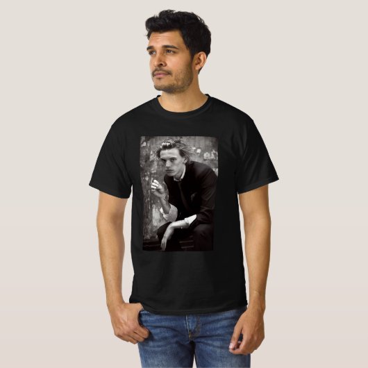 Jamie Campbell Bower retro T-shirt (Voorkant volledig)