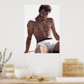 Jamie Dornan Shirtless Poster (Keuken)