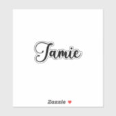 Jamie Name - Handgeschreven kalligrafie Sticker (Vel)