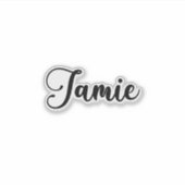 Jamie Name - Handgeschreven kalligrafie Sticker (Voorkant)