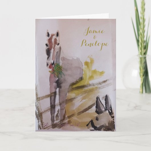 Jamie & Penelope Bedankkaart (Voorkant)