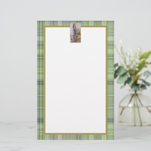 Jamie & Penelope de ezel Briefpapier (Staand voorkant)