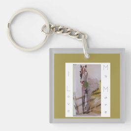 Jamie & Penelope de ezel, ik hou van mijn merrie Sleutelhanger