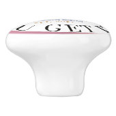 Jamie & Poppy logo Keramische Knop (Zijkant)