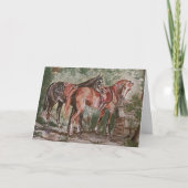 jamie & poppy tartan hunt notitiekaartje (Voorkant)