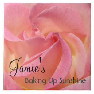 Jamie's Baking up Sunshine keramische tegelkunst r Tegeltje