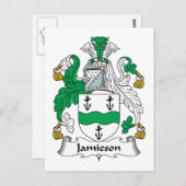 Jamieson Family Crest Briefkaart (Voorkant / Achterkant)