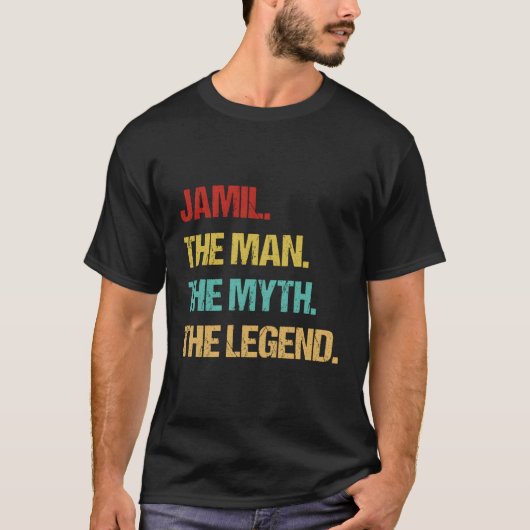 Jamil het Man De mythe van de legende T-shirt (Voorkant)
