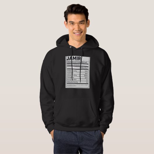 Jamir Nutrition Information Problem Solving Hard W Hoodie (Voorkant volledig)